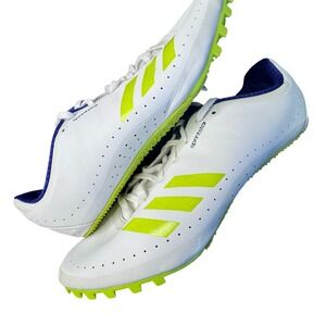 Adidas Sprintstar Mens Track Field Spikes White Neon Yellow BB3620 Size 9